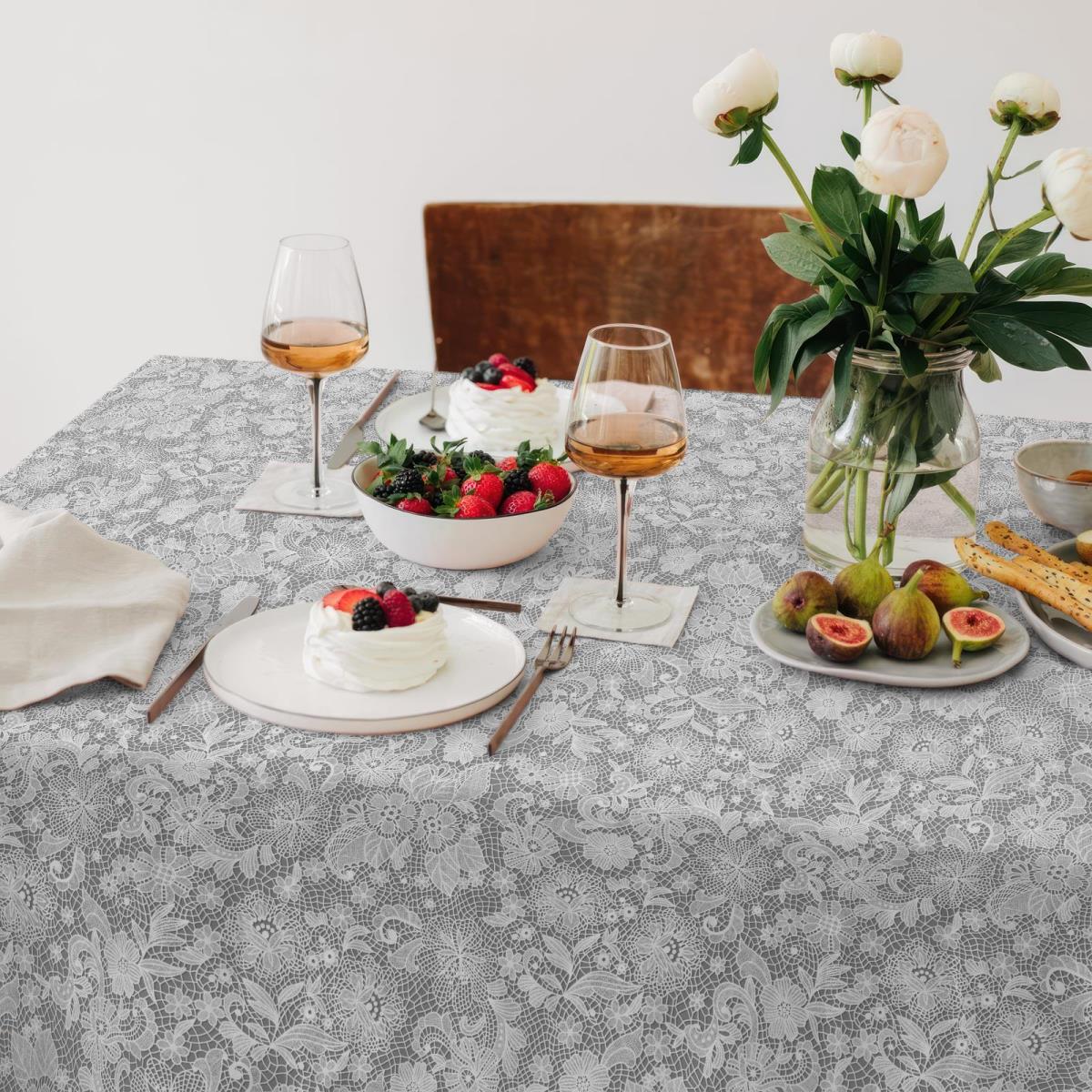 Рогожка 150 см наб рис.29387-1 Кружевная фантазия - 1