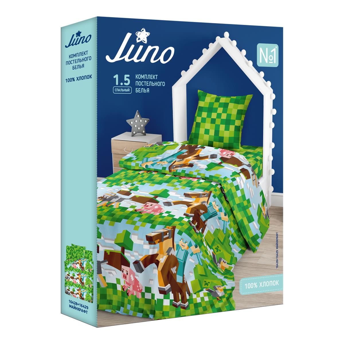 КПБ бязь Juno рис.16428-1/16429-1 Майнкрафт - 2