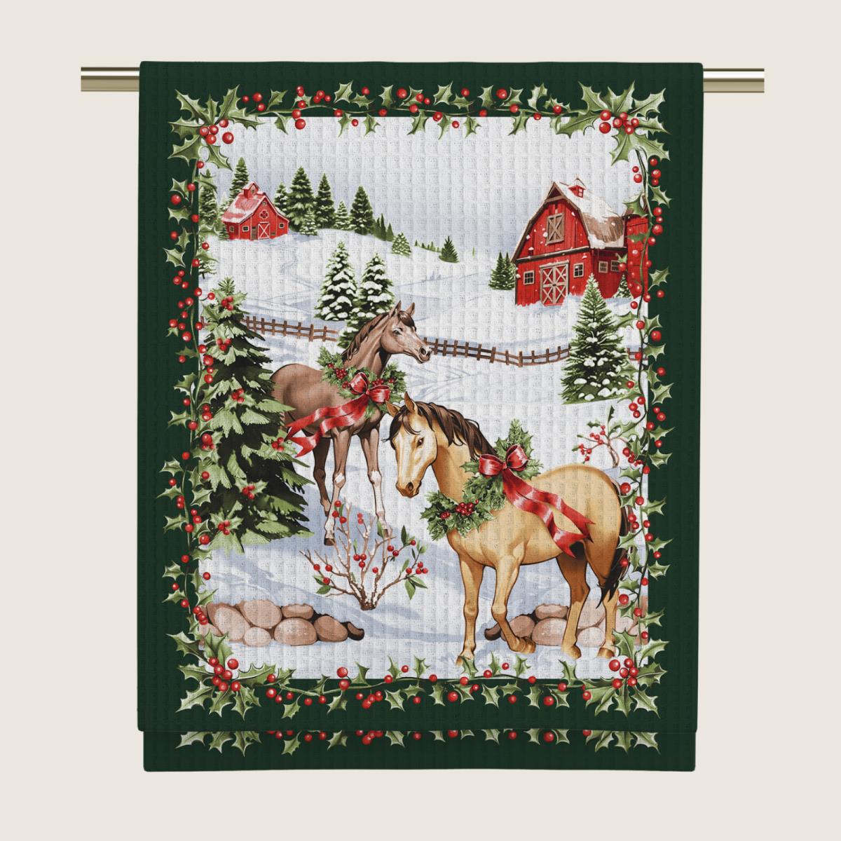 Полотенце вафельное Vse DOMA рис.29380-1 Сказочная прогулка - 1