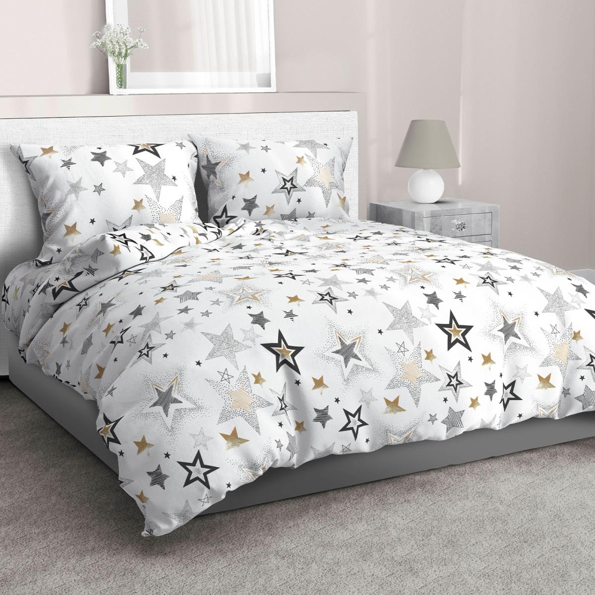 Бязь Комфорт 220 см наб рис.50317-2 Звездный час беж - 0