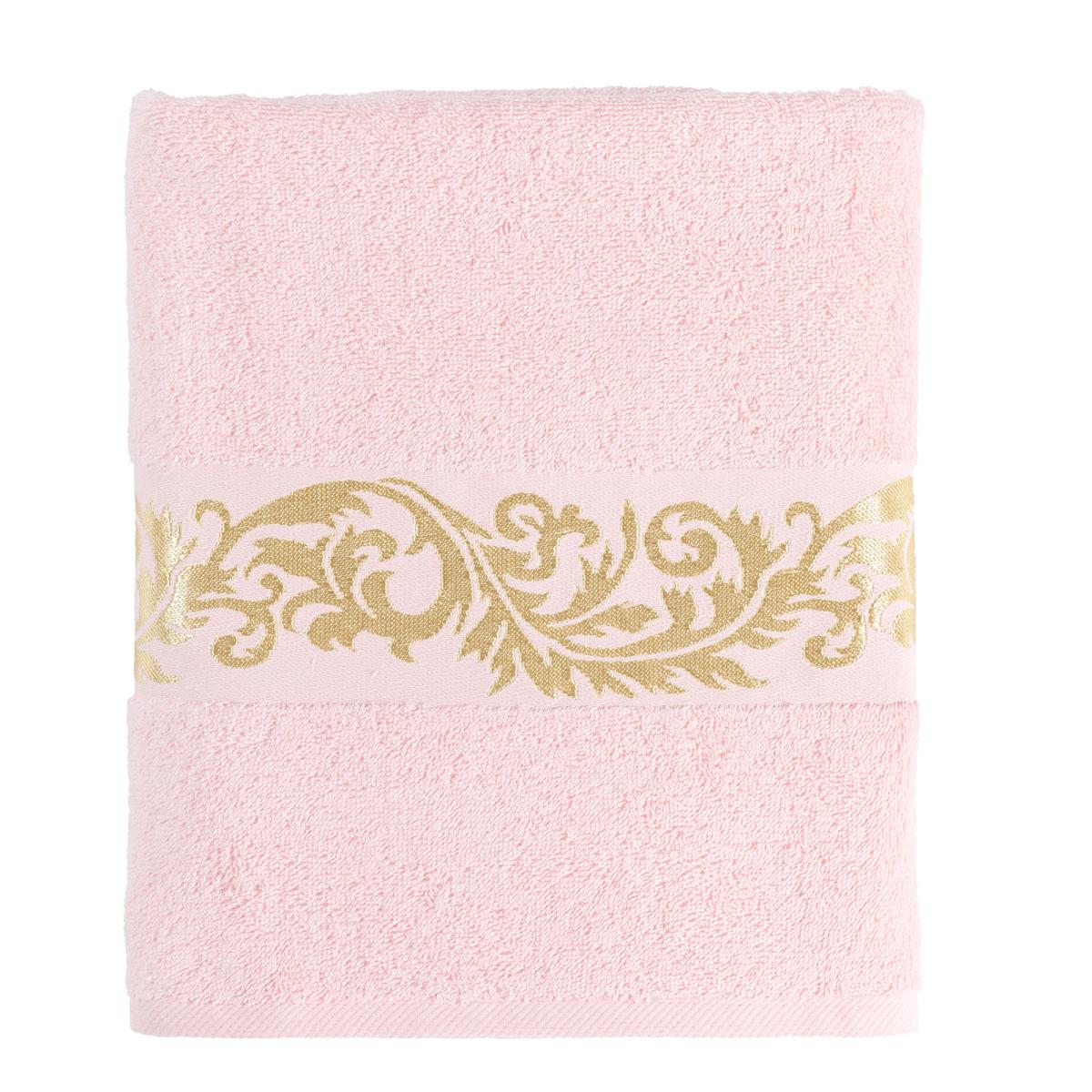 Полотенце махровое Gala бордюр Элегия розовый - 1