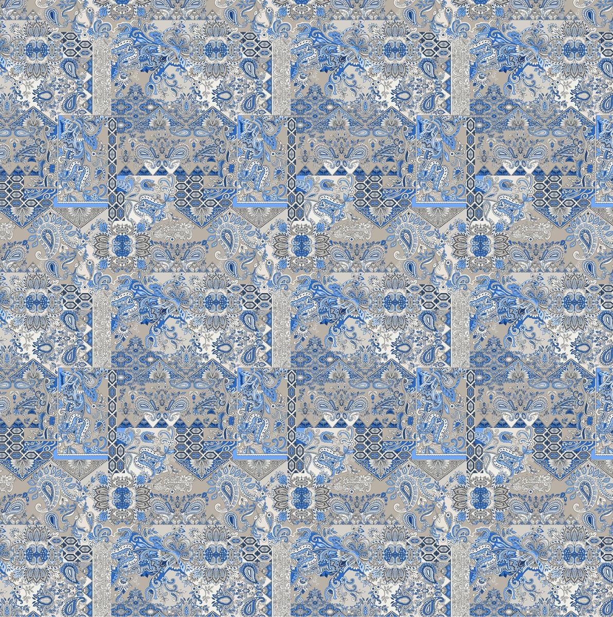 Бязь Премиум 220 см наб рис.72068-2 Новое пейсли - 1