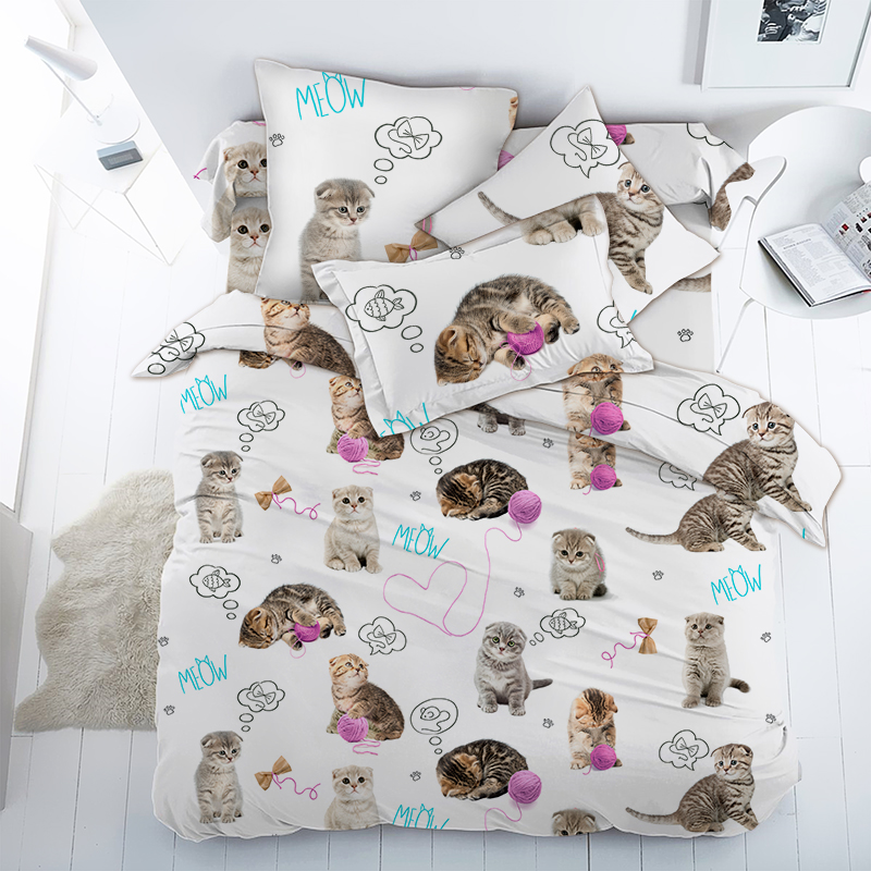 Перкаль 150 см наб рис.16050-1 Пушистики - 0