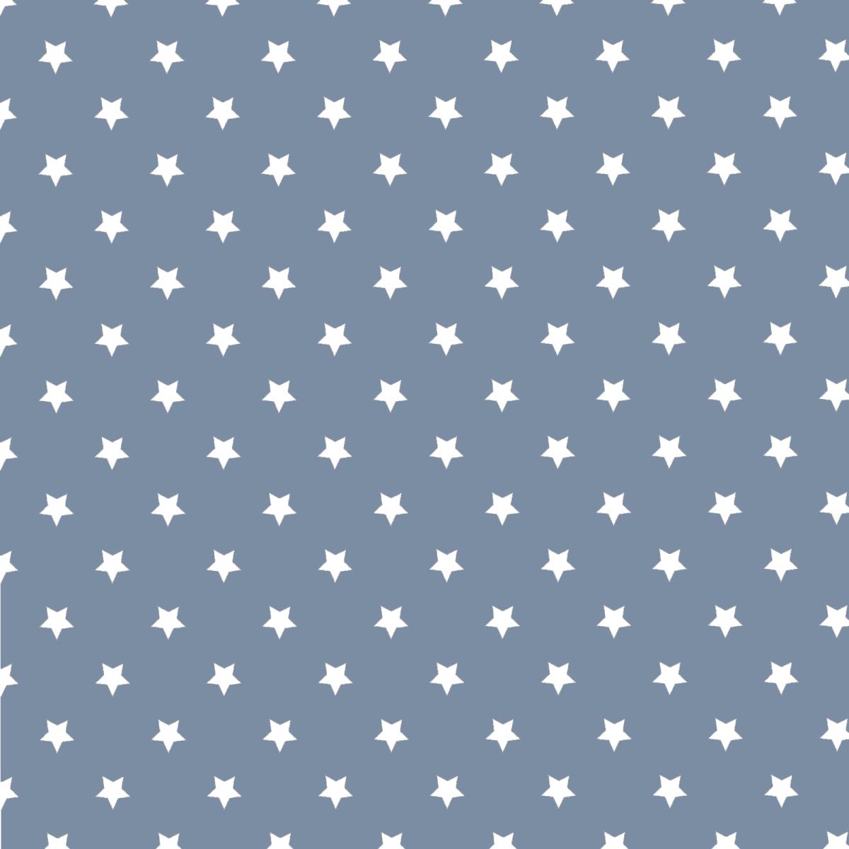 Перкаль 150 см наб рис.64017-7 Белые звезды на синем - 1