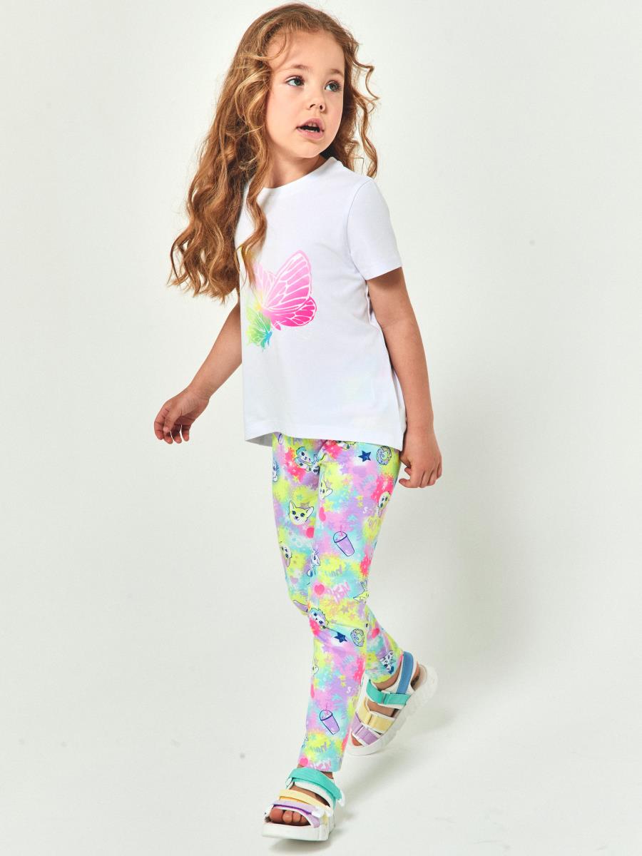 Фуфайка (футболка) д/дев Juno SS23GJ500 Nice белый - 0