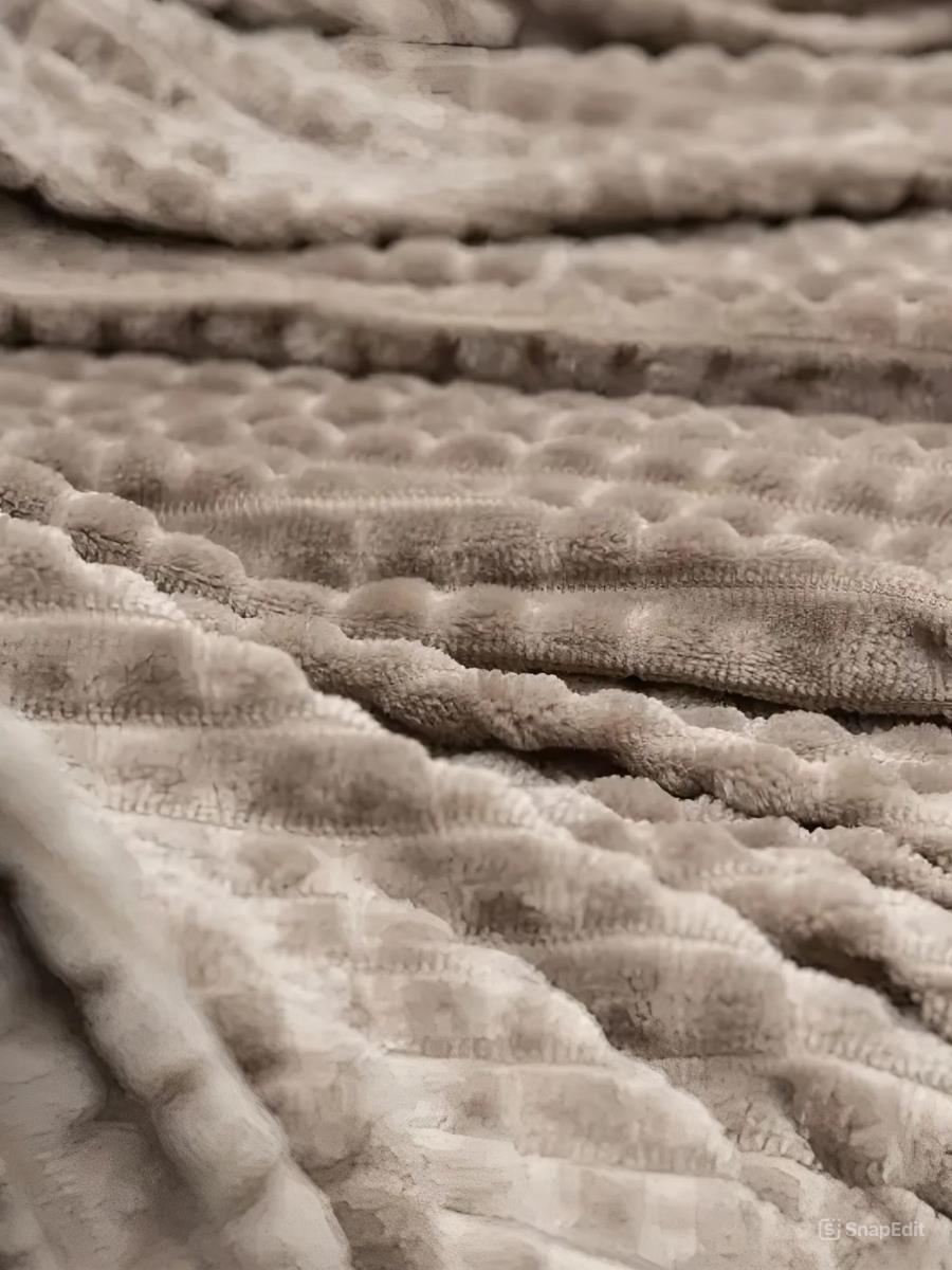 Плед велсофт Евро Светло-коричневый - 0