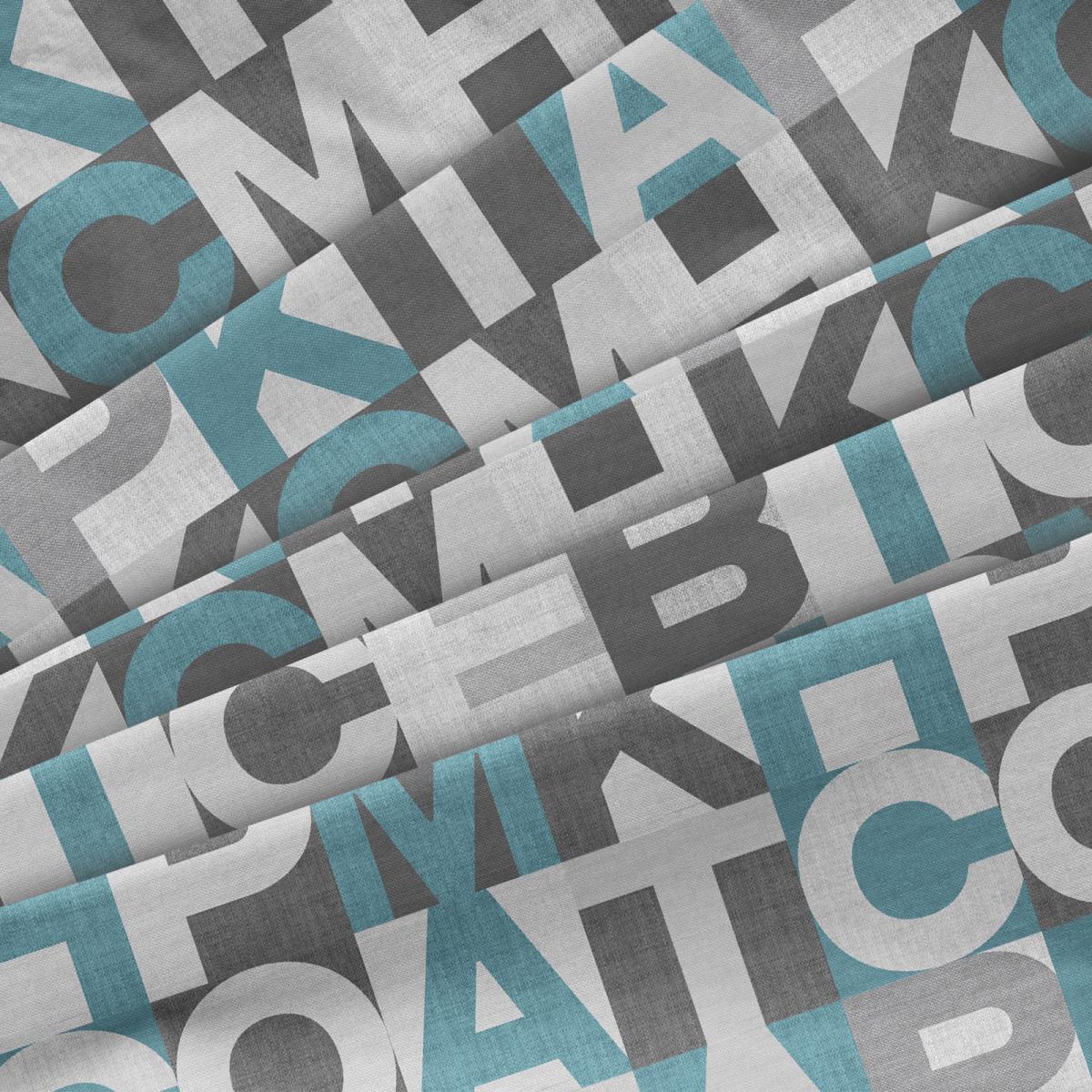 Бязь Премиум 150 см наб рис.64049-2 Кициан бирюзовый (комп 965852) - 2