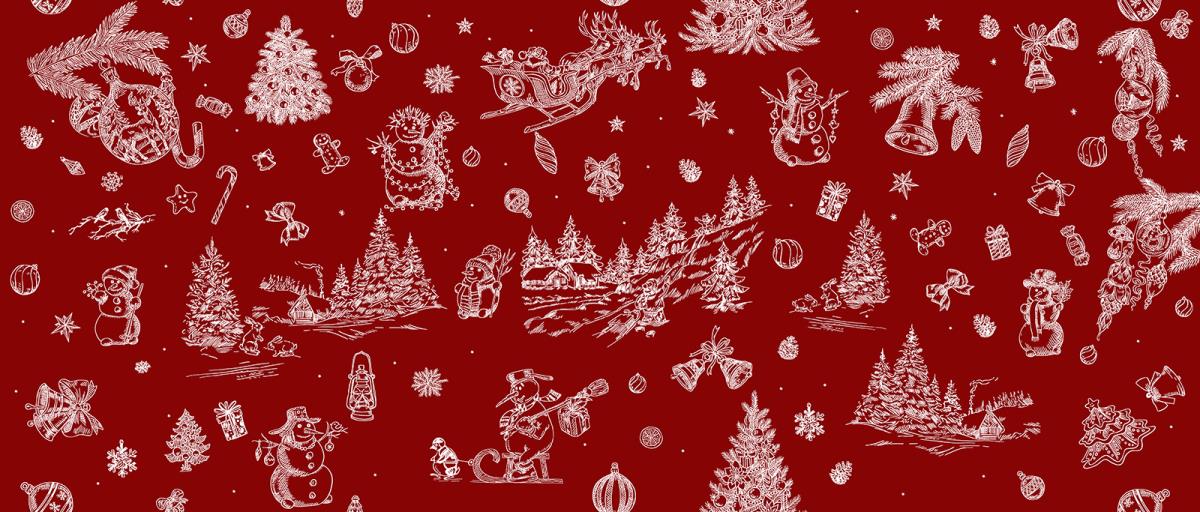 Рогожка 150 см наб рис.29208-1 Новогодние традиции - 0