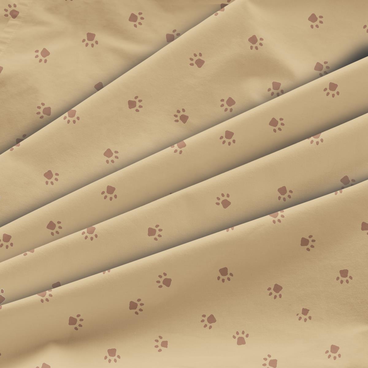 Бязь Комфорт 150 см наб рис.64008-2 Сонные львята, бежевый компаньон - 0