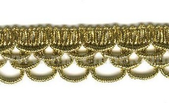 Тесьма отделочная 22 мм арт 0384-0784 золото (27 м) - 0
