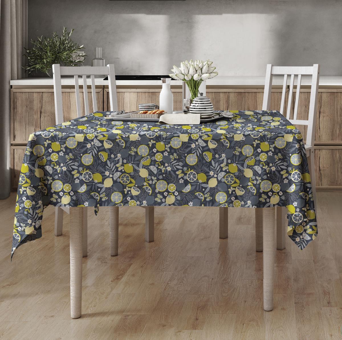 Скатерть рогожка Fine Line рис.62073-1 Мохито - 0