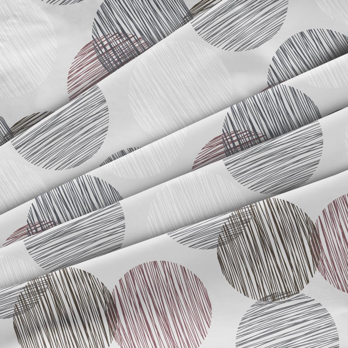 Бязь Премиум 220 см наб рис.50186-3 Пинг понг на сером (комп 941278) - 2