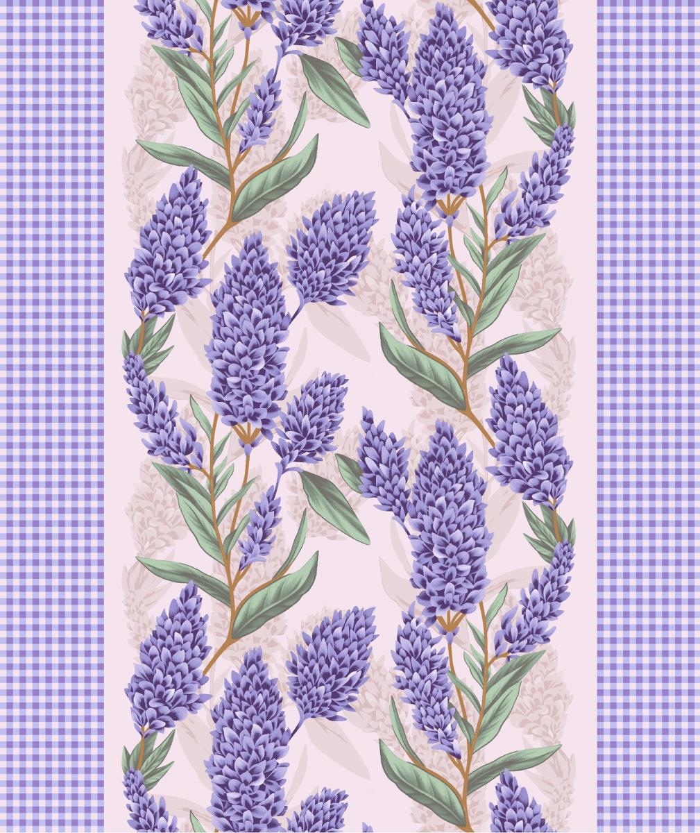 Полотно вафельное 50 см наб рис.29321-1 Мускари - 0