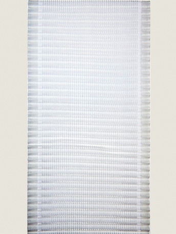 Лента капрон 110 мм арт 1692 Гофре белая - 0