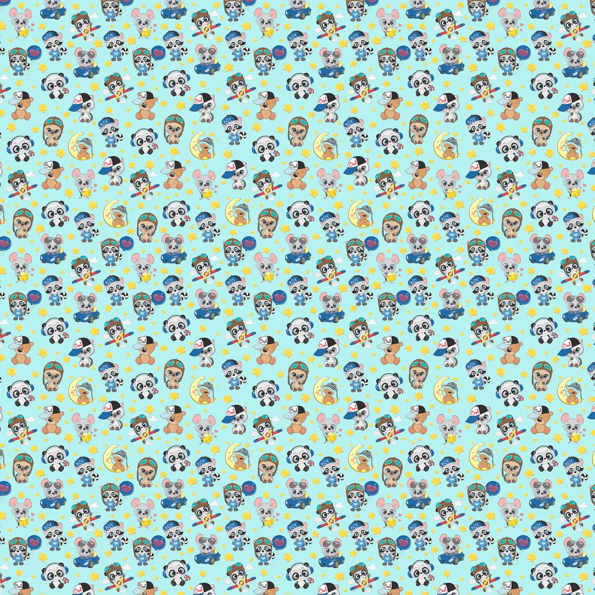 Перкаль 150 см наб рис.13179-1 Малыши мальчики Модель 3 - 1