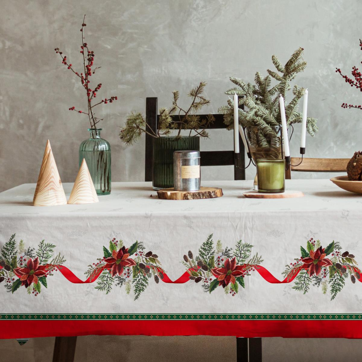 Скатерть рогожка Vse DOMA рис.60321-1 Рождественское утро - 0