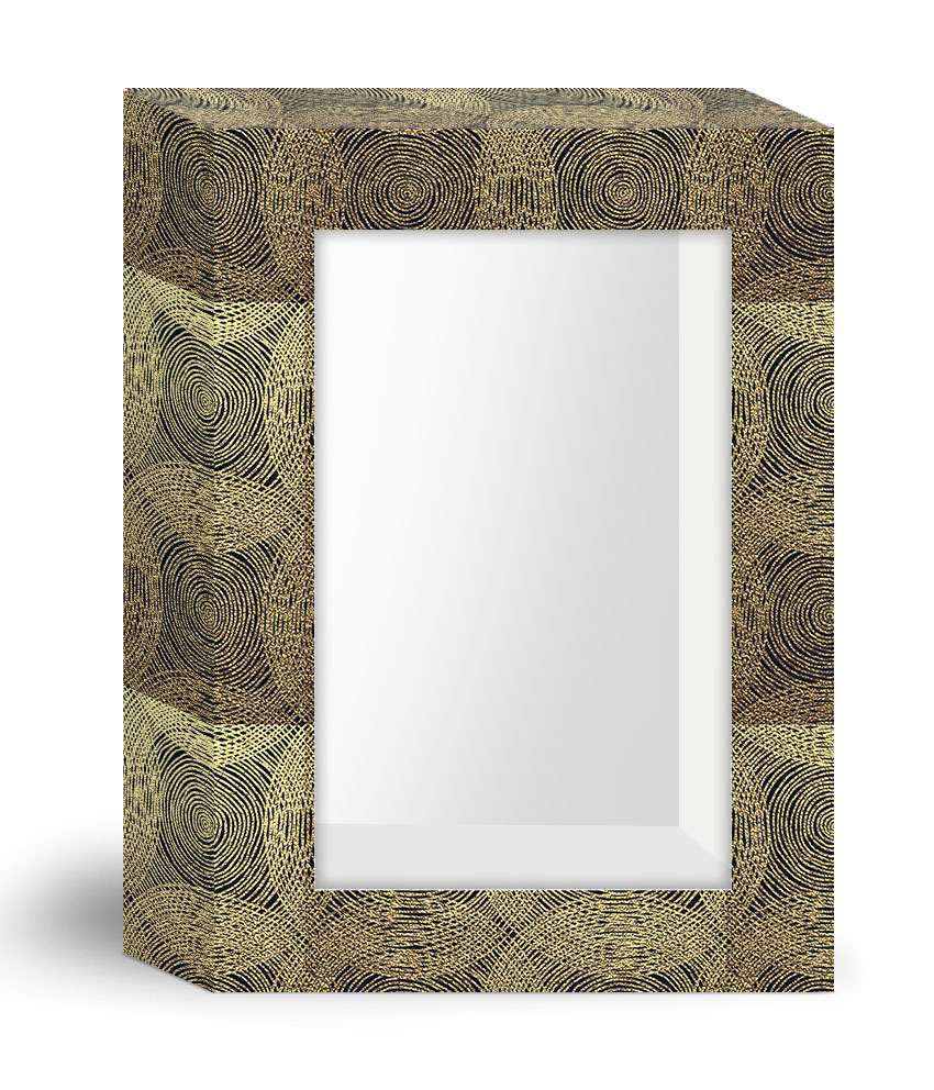 Коробка маленькая 18х25х4 см (крышка/дно) Круги на темном - 0