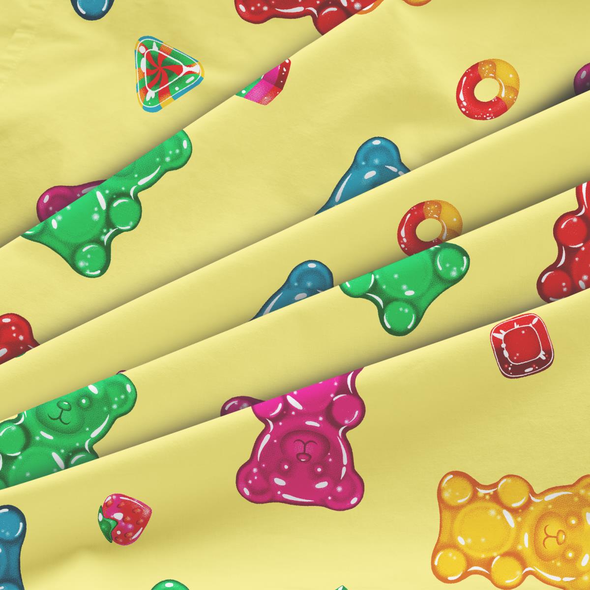 Перкаль 150 см наб рис.64006-1 Гамми желтый (комп 970079) - 2