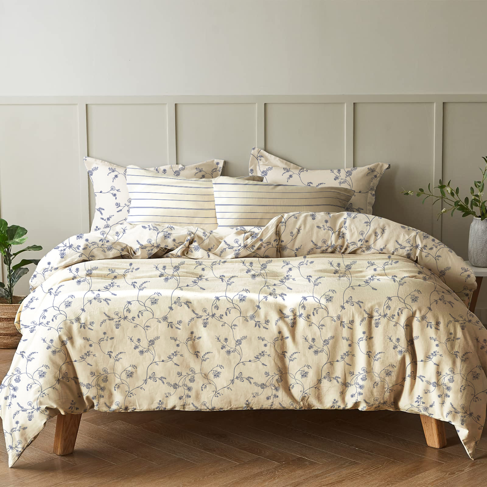 Вареный хлопок 220 см наб рис.72238-1 Цветочный сад - 0