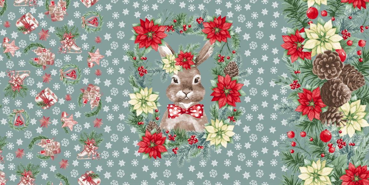 Полотно вафельное 150 см наб рис.29120-2 Лапландия - 0