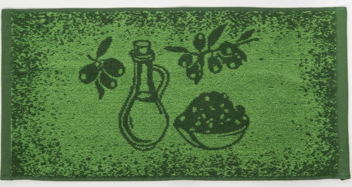 Полотенце махровое 420 г/мкв 30*55 НФ Оливки - 0