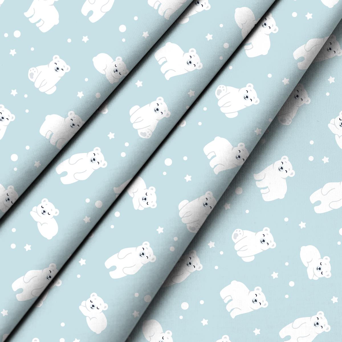 Перкаль 150 см наб рис.13386-1 Белый мишка - 1