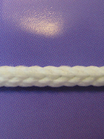 Тесьма-шнур 4 мм В 635 белый - 0