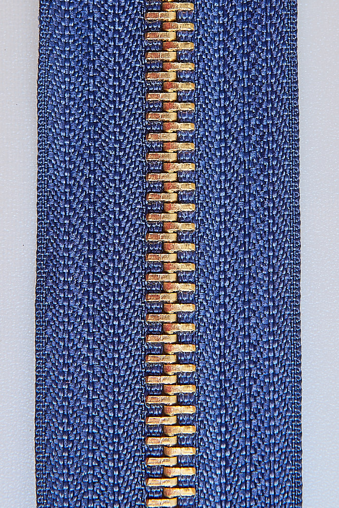 Молния джинсовая 14 см ц330 латунь - 0