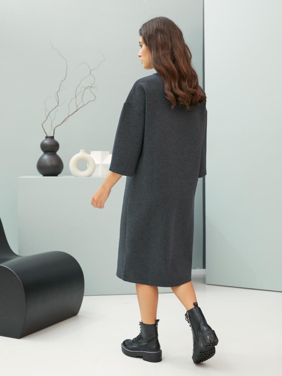 Платье жен Be Good AW20WJ195 темно-серый меланж - 1