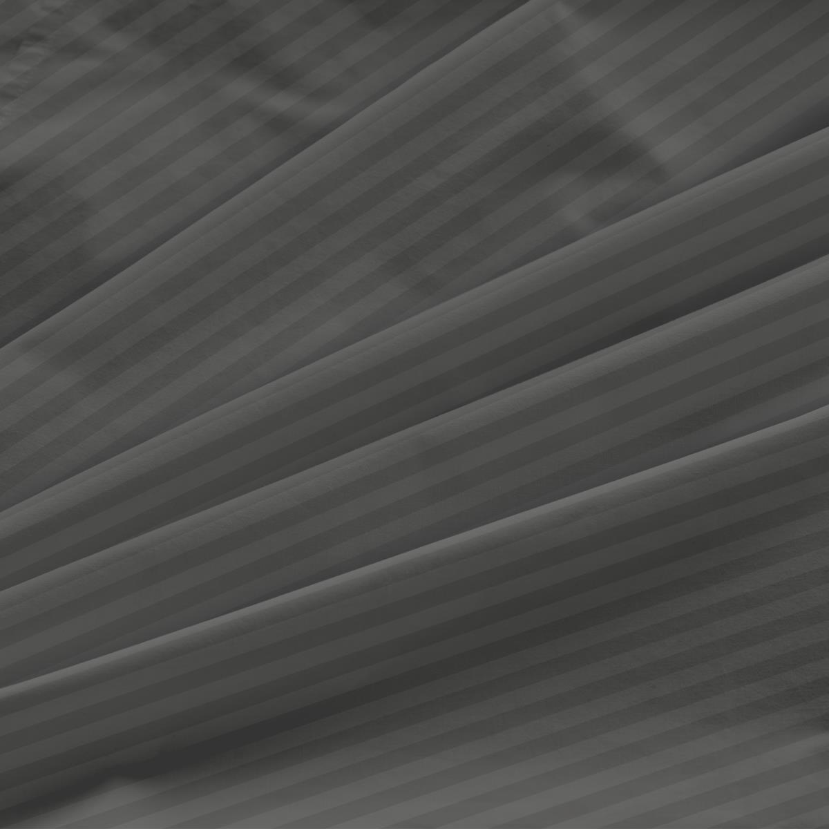 Наволочка страйп-сатин Fine Line рис.Графит - 2