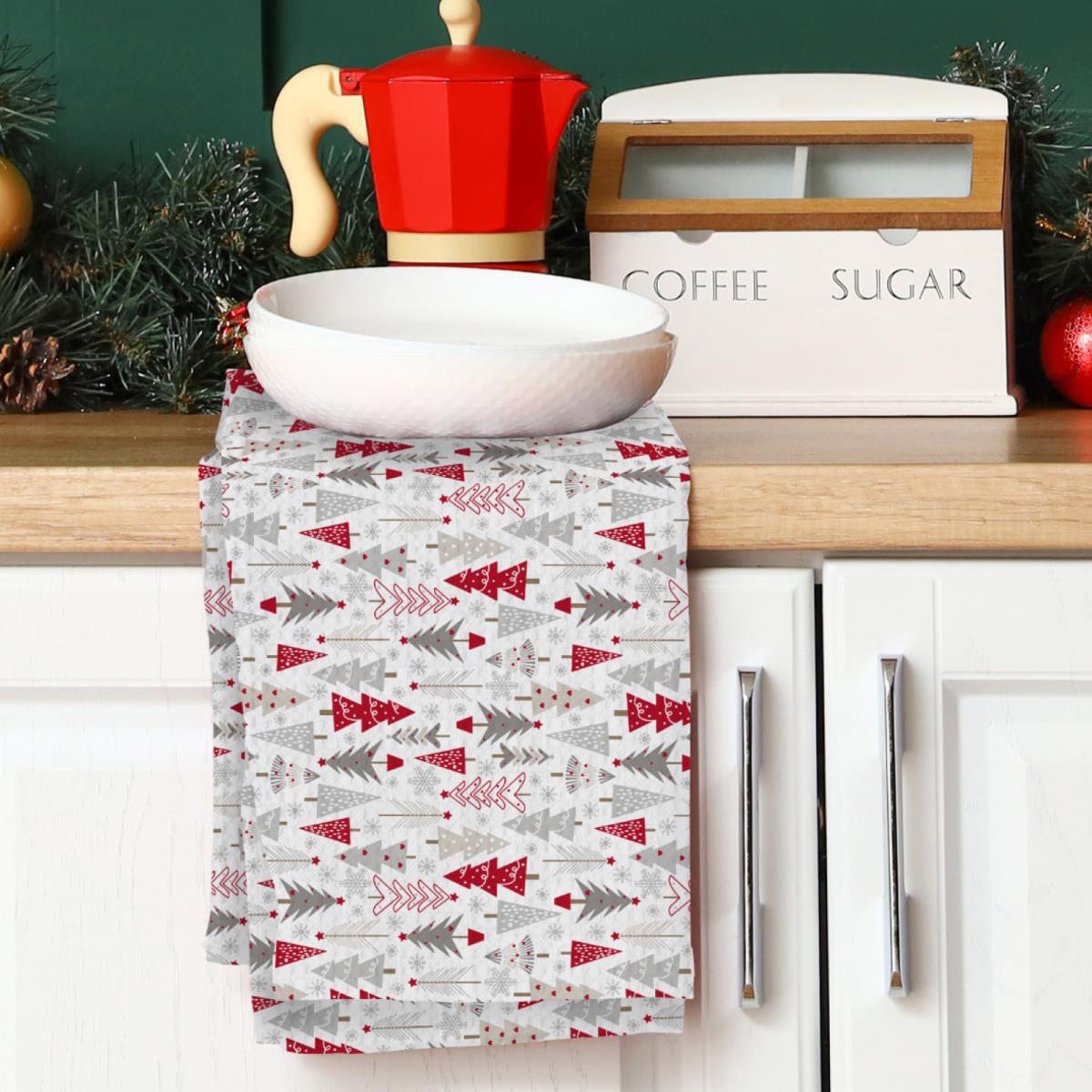 Полотенце вафельное Vse DOMA рис.60325-1 Зимняя сказка - 0