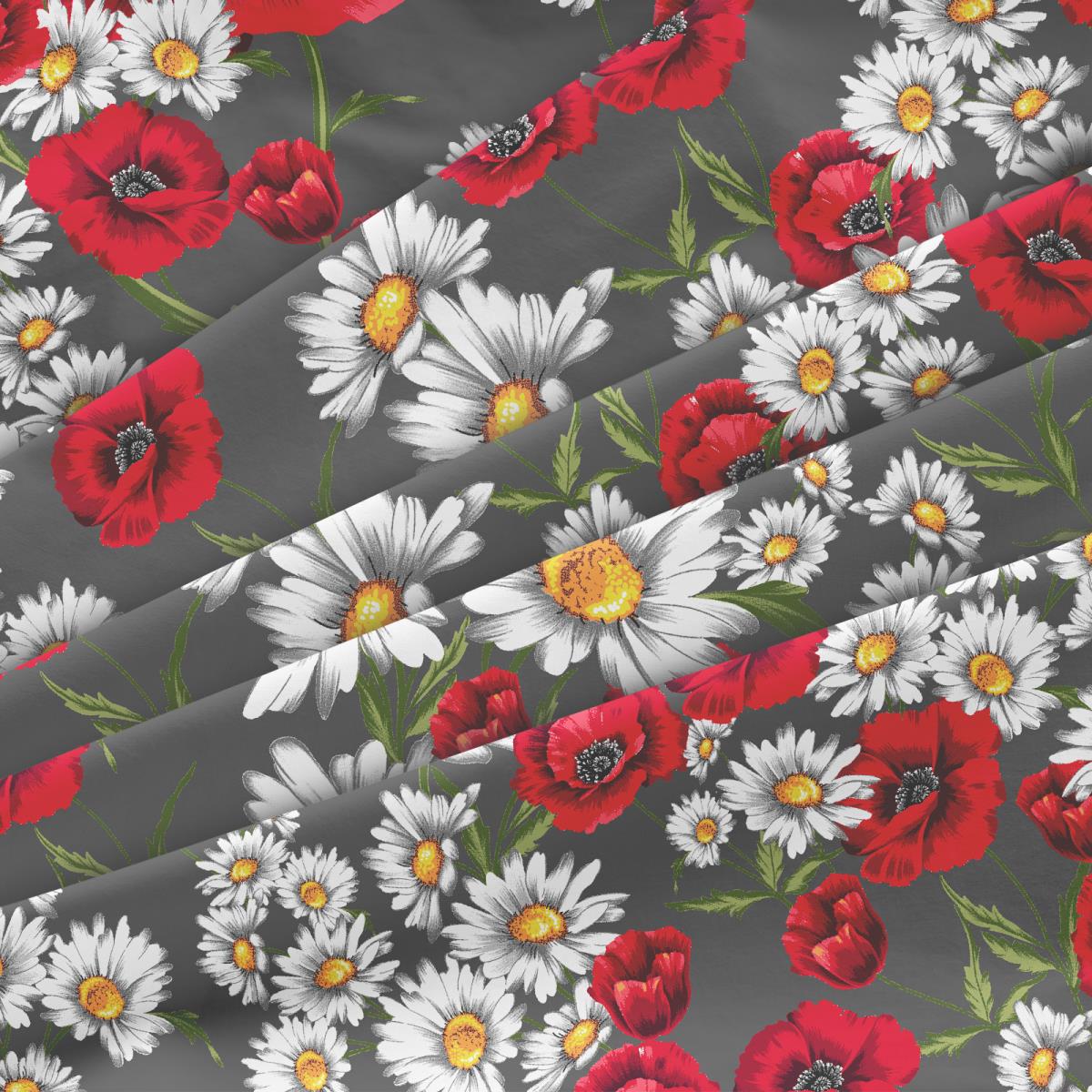 Бязь Премиум 220 см наб рис.50330-1 Эйрис графит (комп 974701) - 2