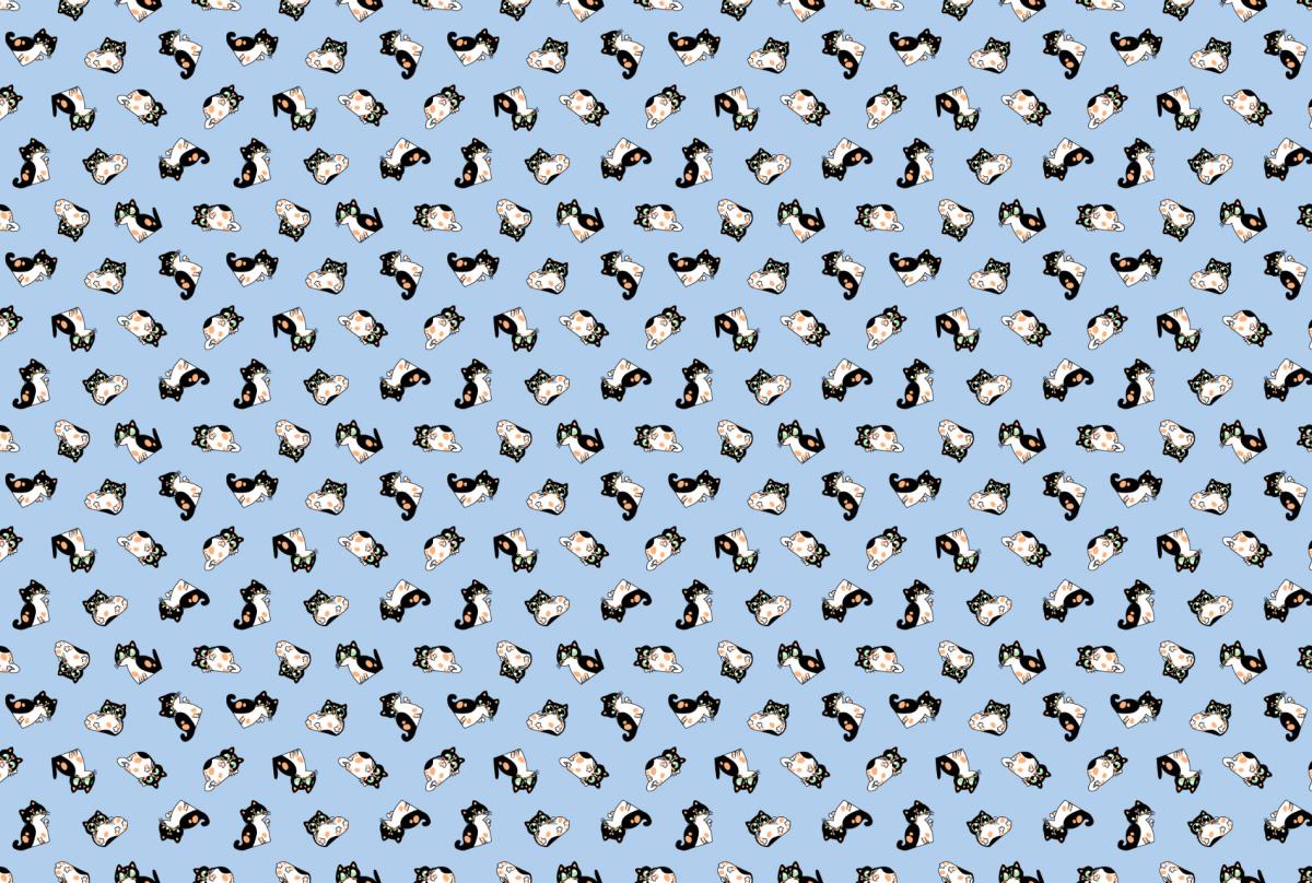 Ситец 95 см наб рис.29150-2 Котики - 0