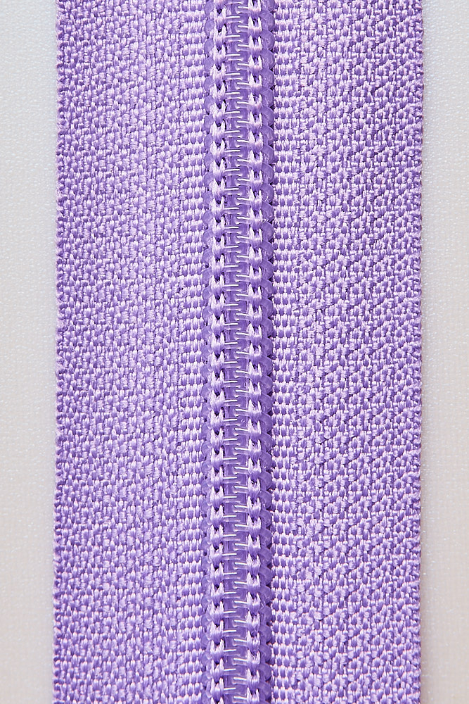 Молния витая юбочная Т3  20 см ц166 сирень - 0