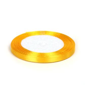 Лента атласная 6мм Magic4Hobby 3016 желтый (22,5м) - 0