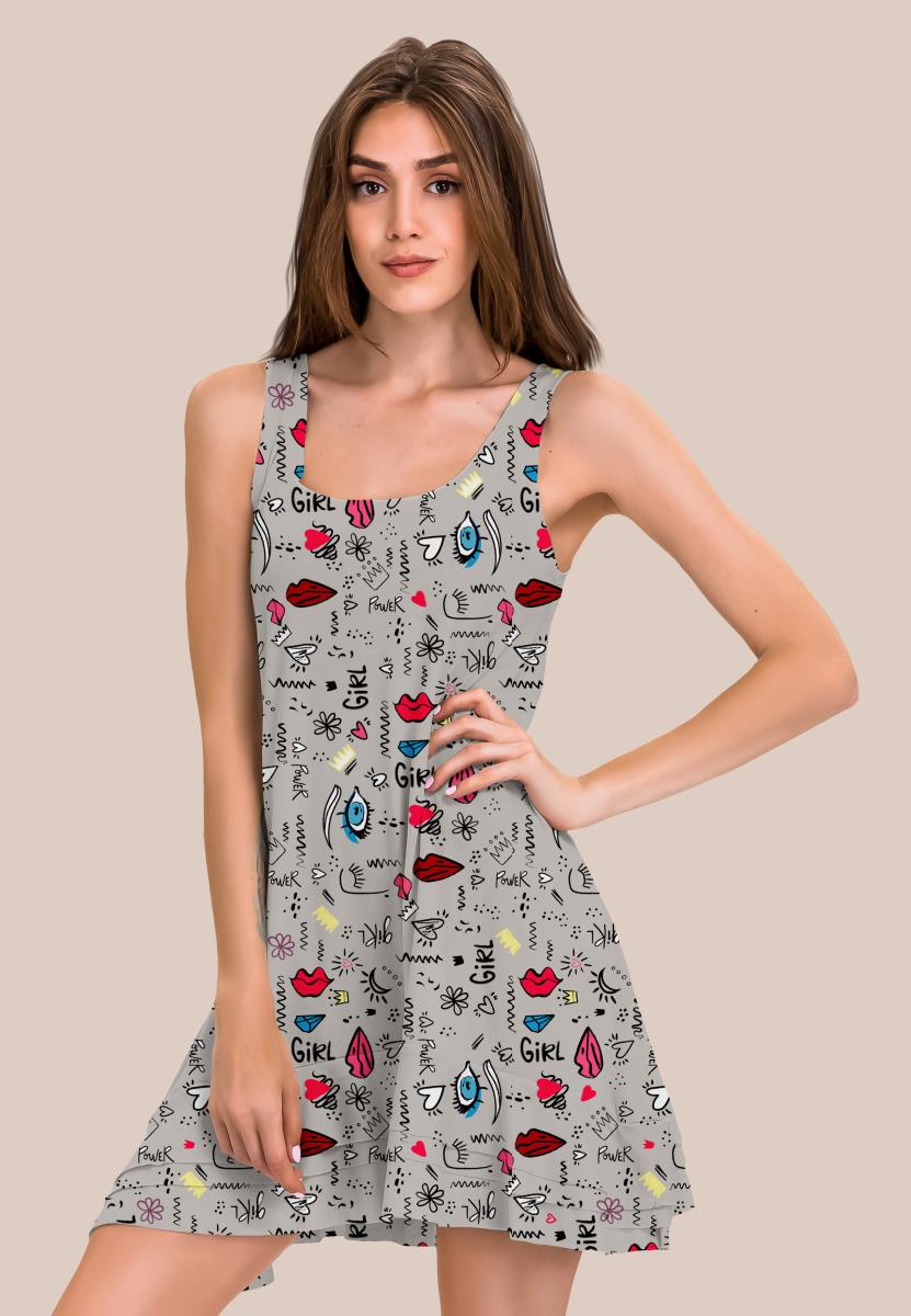 Перкаль 150 см наб рис.64039-3 Сенса на сером - 3