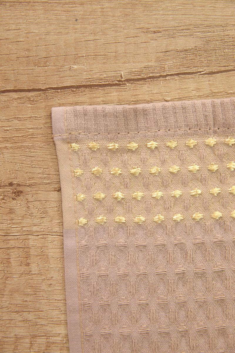 Полотенце вафельное Gala звезды песок - 3