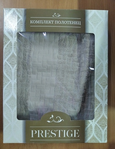 Коробка для махровых полотенец Престиж/Prestige 30х39х8 (Gold) - 0