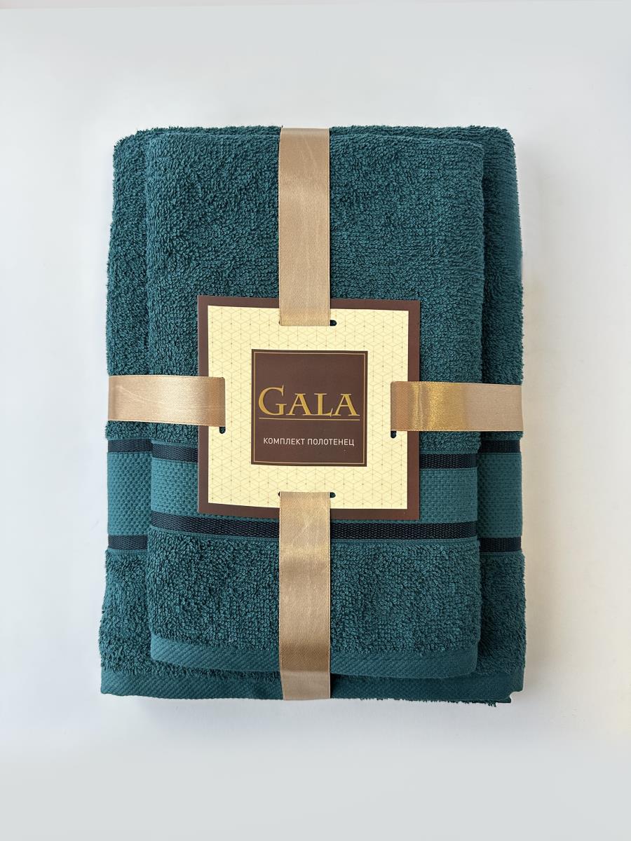Комплект махровых полотенец Fine Line Классика , адриатика - 0