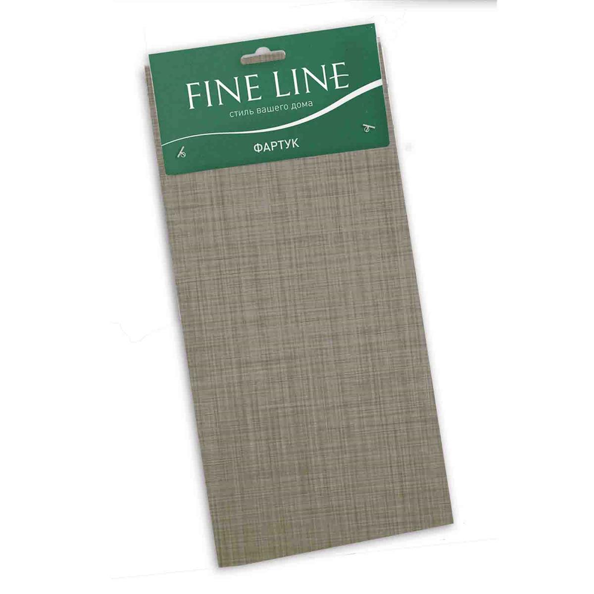 Фартук с карманом рогожка Fine Line рис.35007-3 Пестроткань тауп - 3