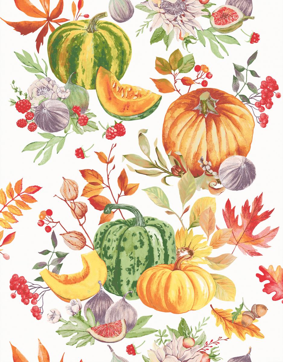 Полотно вафельное 50 см наб рис.29083-2 Богатый урожай - 0