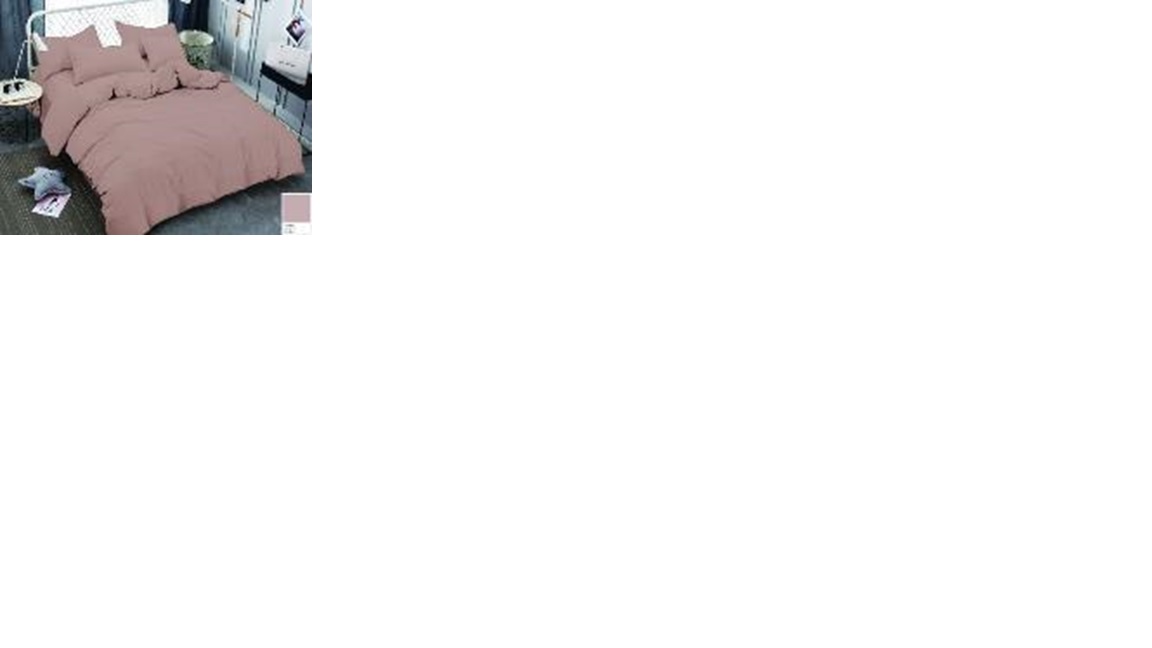 КПБ полисатин однотонный AURA, Pudra 14-1307 - 0