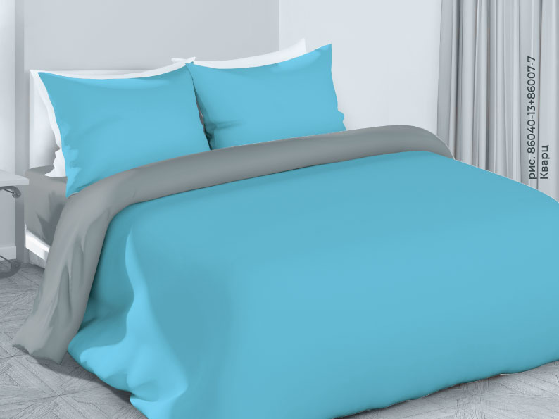 КПБ поплин VIVIEN рис. 86040-13/86007-7 Кварц - 0