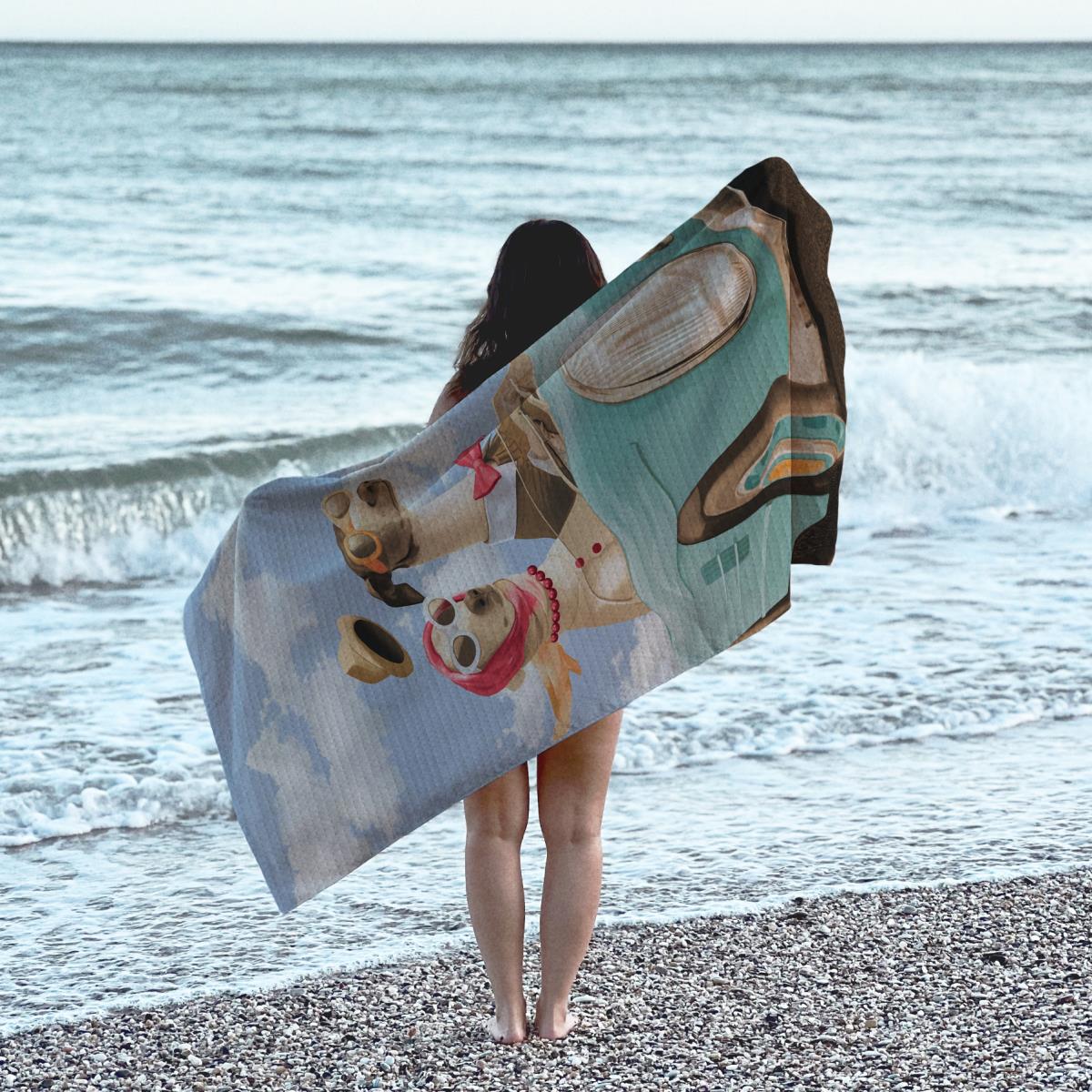 Полотно вафельное 150 см наб рис.29244-1 Вояж - 1