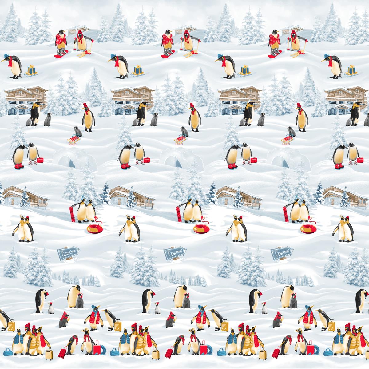 Сатин 220 см наб рис.7100-1 Лапландия - 1