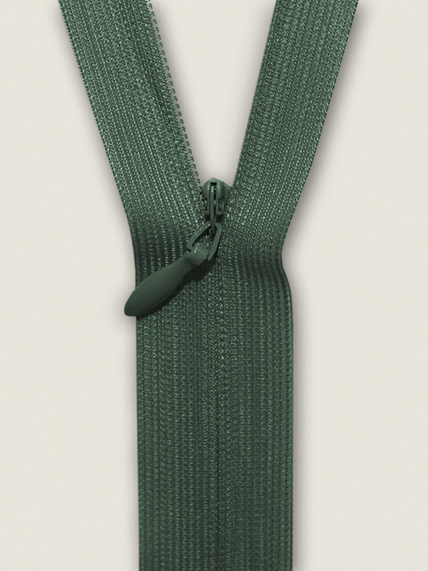 Молния потайная Т3 ц269 зеленая - 0