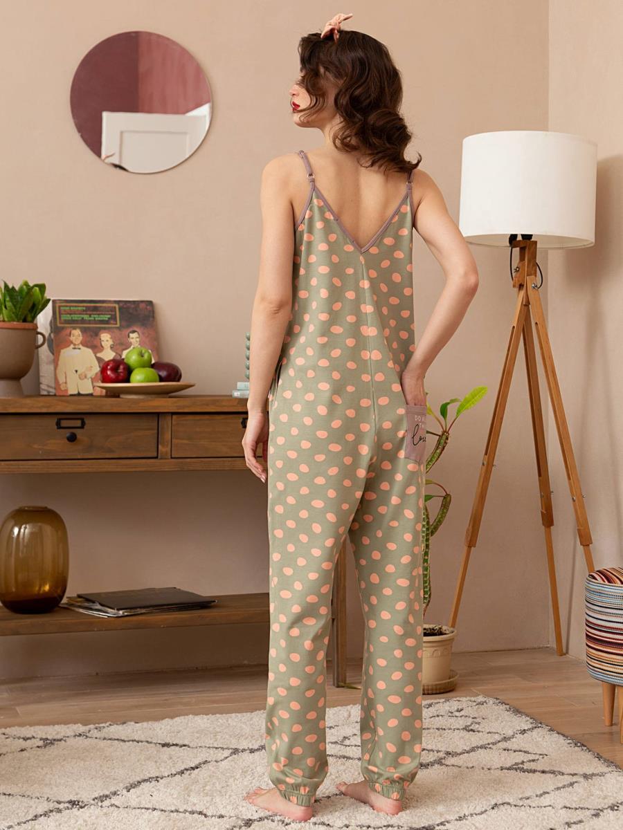Комбинезон жен (пижамный) Mia Cara AW22WJ350 Филисси/Filissi оливковый - 1