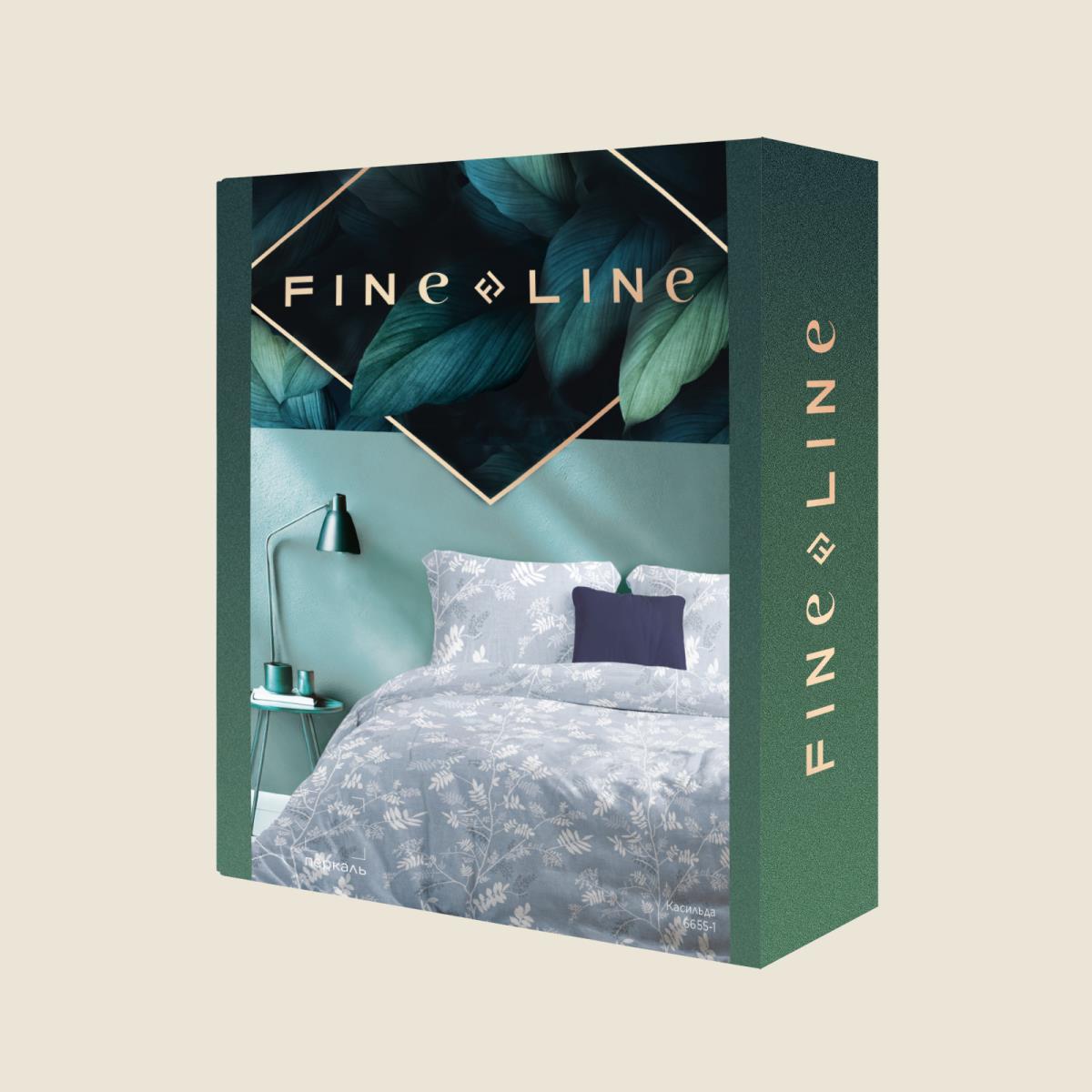 КПБ перкаль Fine Line рис.6655-1 Касильда NEW. - 3