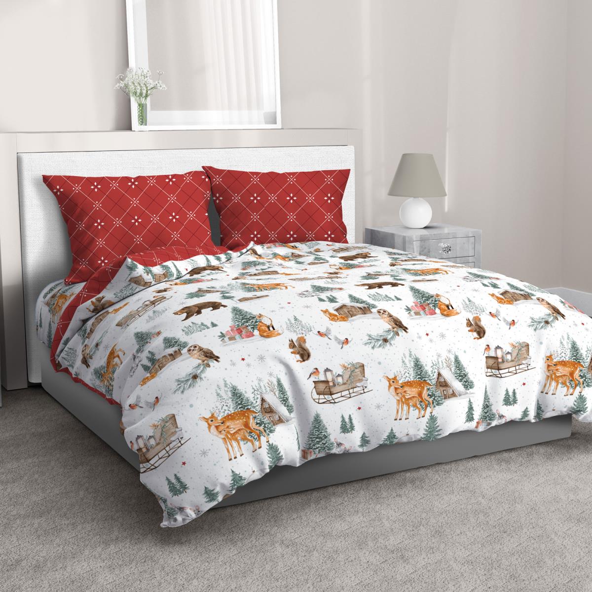 Перкаль 220 см наб рис.50215-1 Рождественский лес (комп 927210) - 0