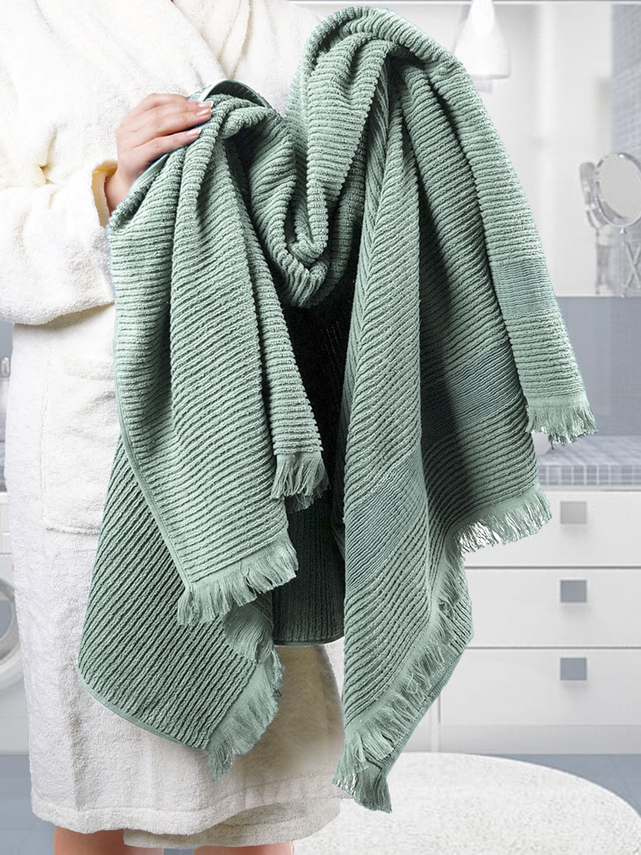 Полотенце махровое SH VIP 2022-353 зеленый САХ 1107 - 0